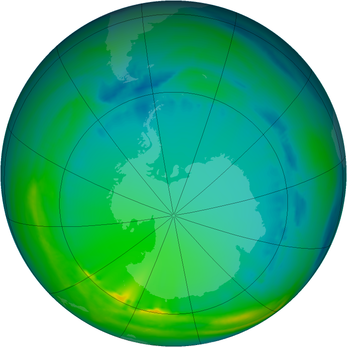 Ozone Map 2005-07-19